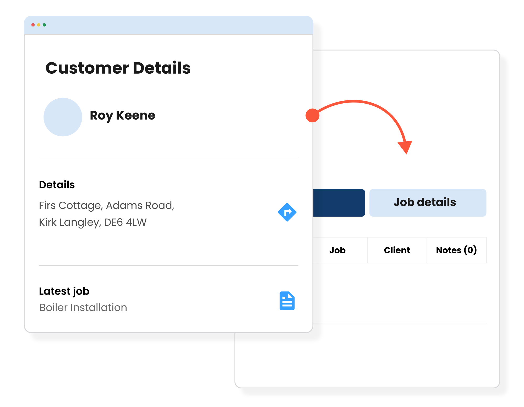 Find customer details at the click of a button