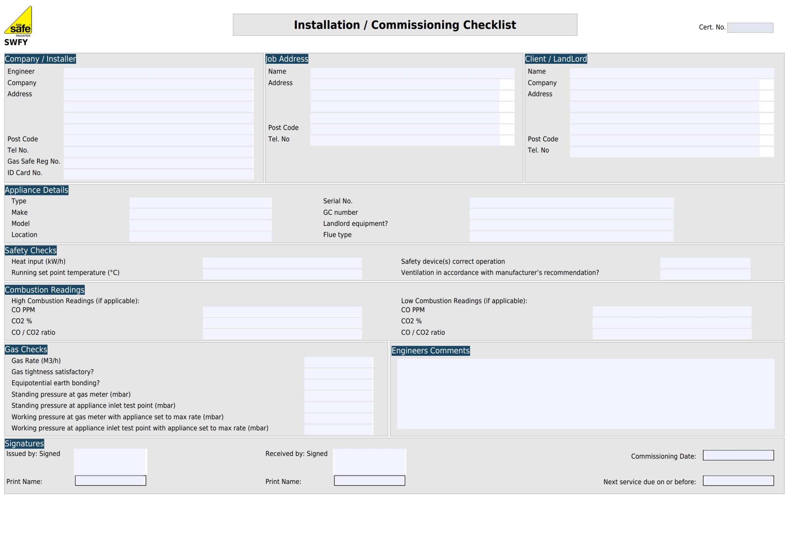 Installation-Commissioning Checklist Sample image of the legionella risk assessment template